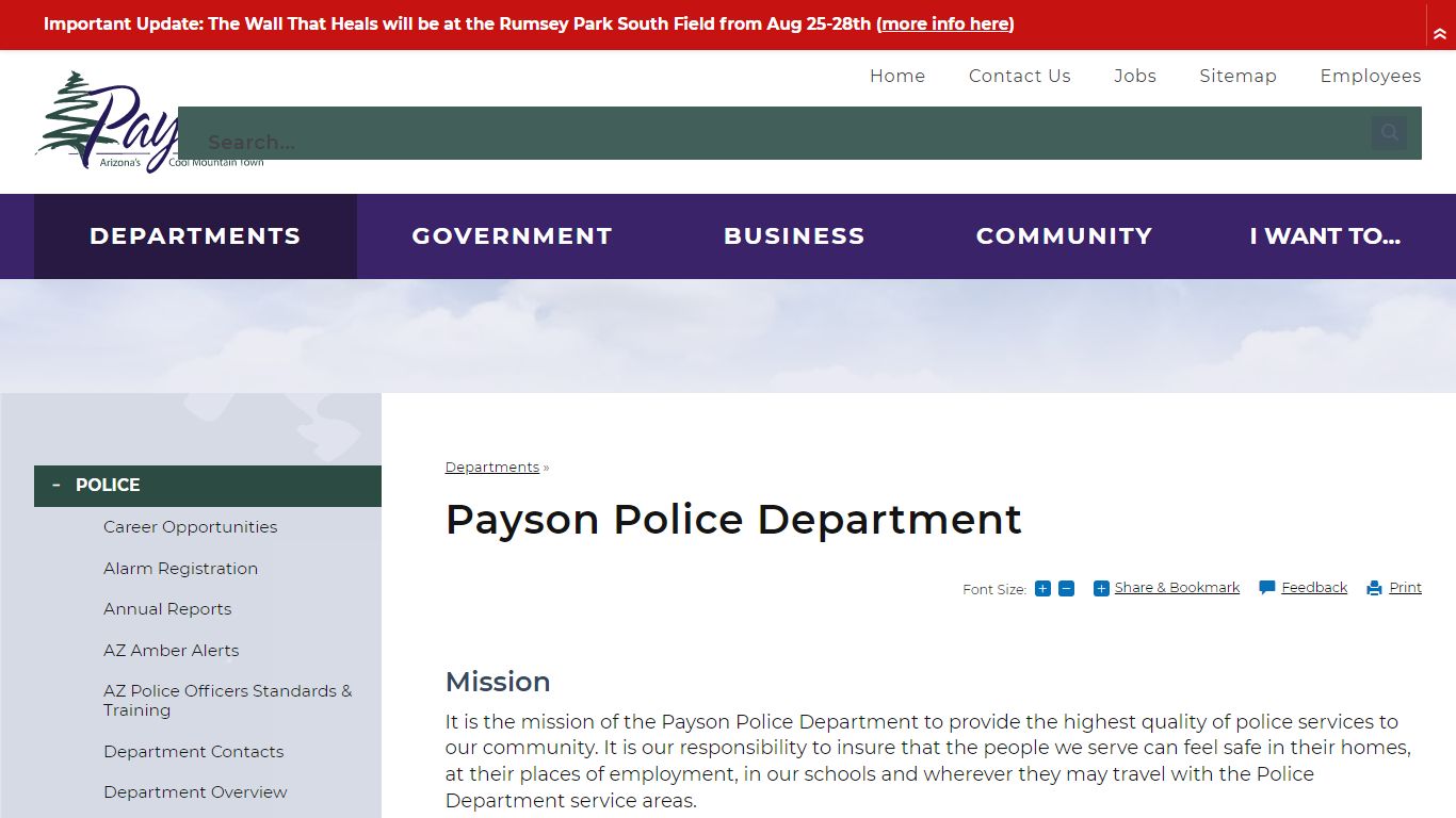 Payson Police Department | Payson, AZ